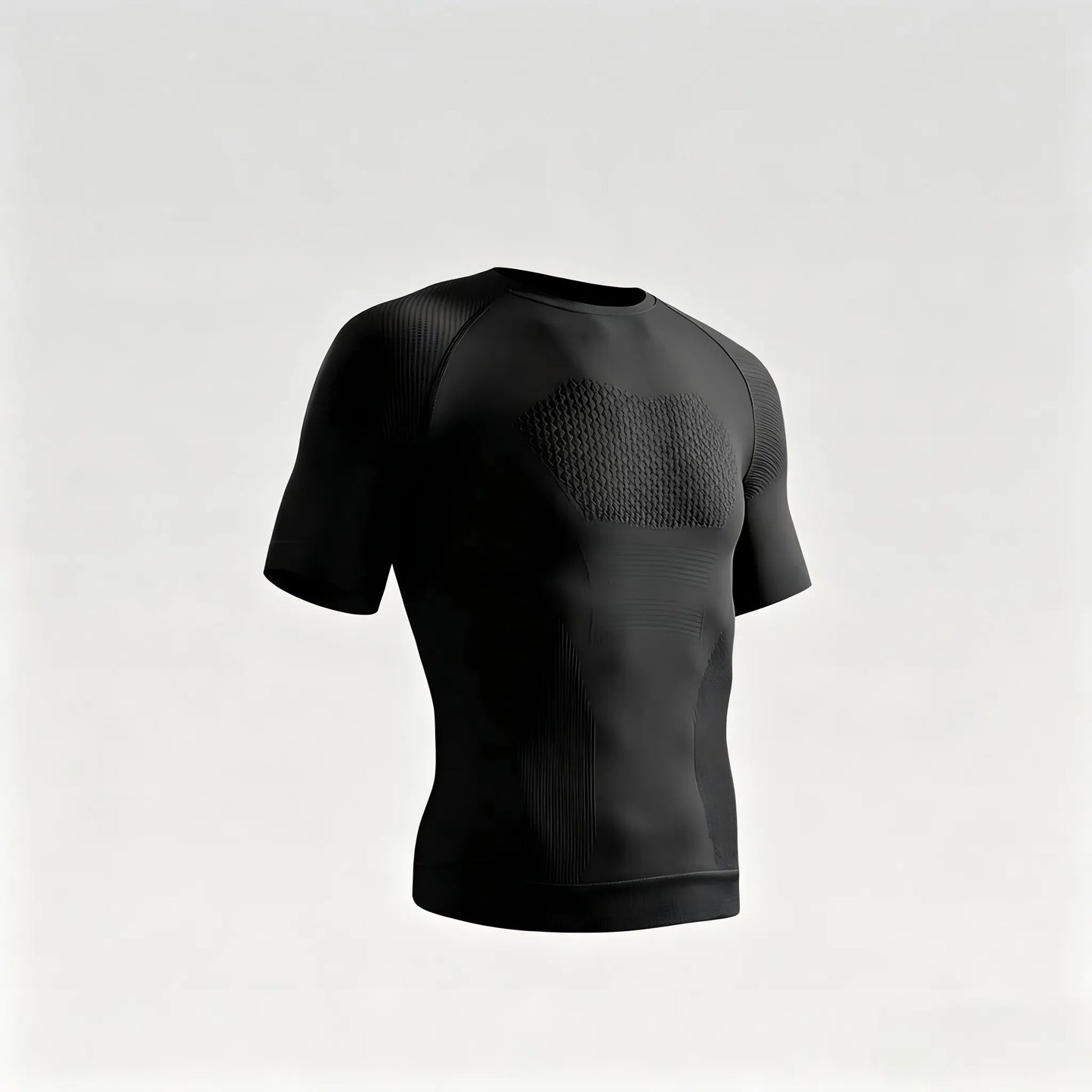 Men'S Compression Shirt Seamless Short Sleeve Athletic T-Shirt High Elastic Moisture Wicking Quick Dry Fitted Muscle-Hugging Workout Gym Running Tee Tshirt