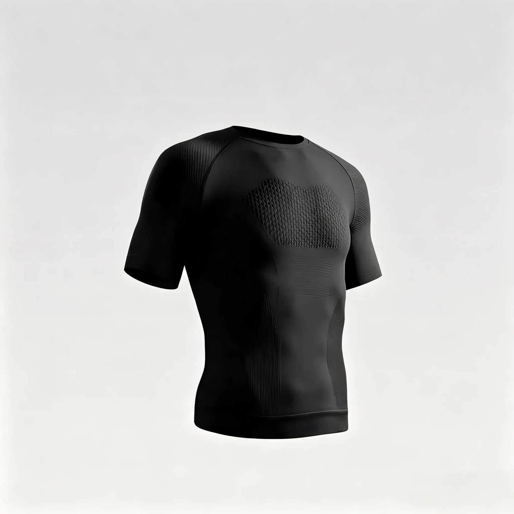 Men'S Compression Shirt Seamless Short Sleeve Athletic T-Shirt High Elastic Moisture Wicking Quick Dry Fitted Muscle-Hugging Workout Gym Running Tee Tshirt