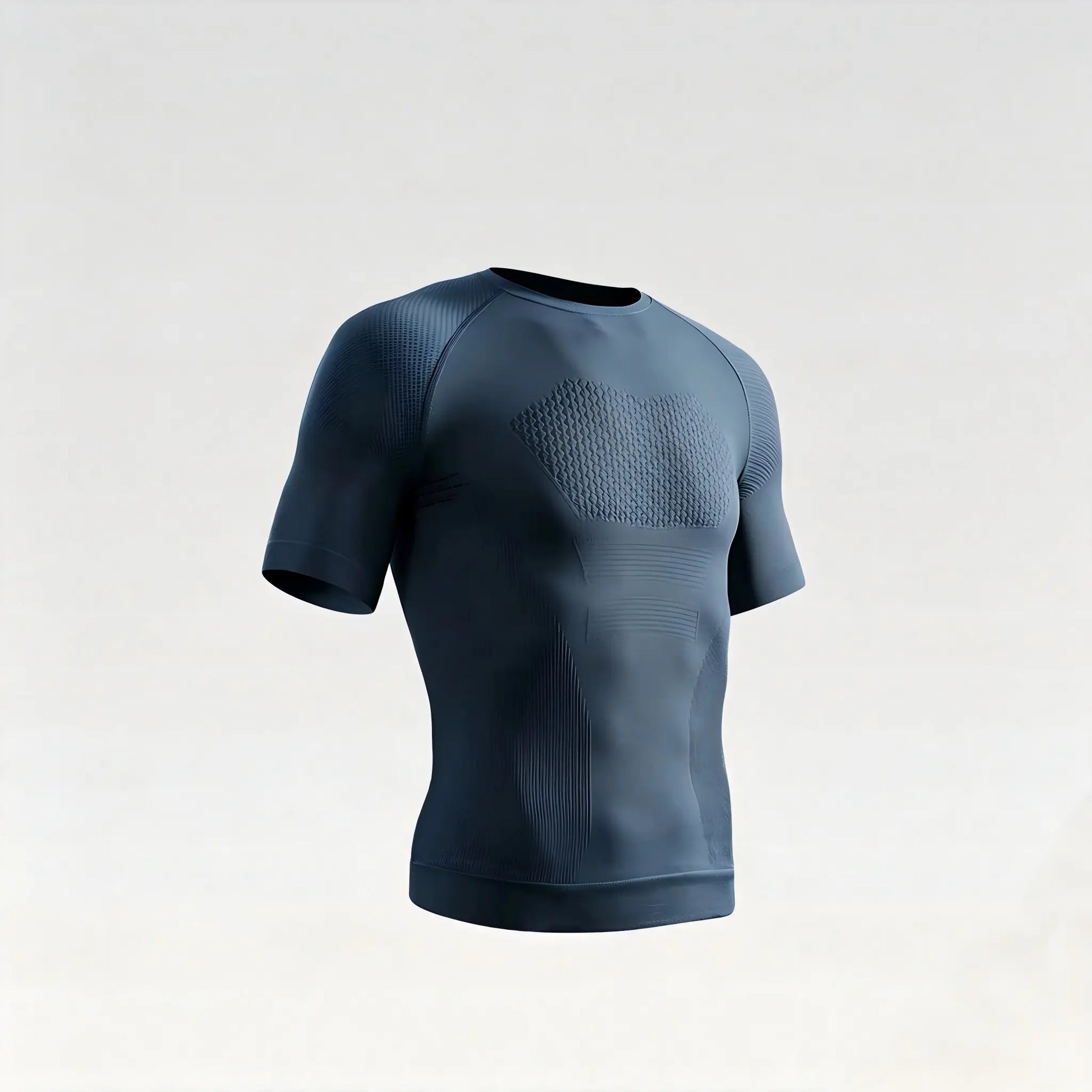 Men'S Compression Shirt Seamless Short Sleeve Athletic T-Shirt High Elastic Moisture Wicking Quick Dry Fitted Muscle-Hugging Workout Gym Running Tee Tshirt
