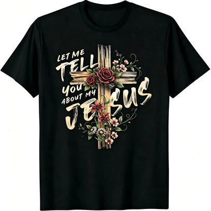 Men'S Vintage Christian Graphic T-Shirt, Soft Cotton Crew Neck Faith Top for Casual Wear, Layers with Denim and Flannel Jackets, Birthday Gift, Cargo