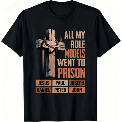 Men'S Vintage Christian Graphic T-Shirt, Soft Cotton Crew Neck Faith Top for Casual Wear, Layers with Denim and Flannel Jackets, Birthday Gift, Cargo